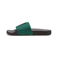 Men's Removable-Strap Slide Sandals — Green Adjustable Pool & Beach Slides